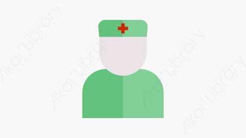 图片素材-007-医生doctor扁平卡通卫生保健元素图标