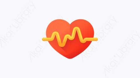 图片素材-007-心跳heart_beat扁平卡通情人节元素图标