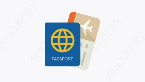 图片素材-007-护照-2passport扁平卡通杂项元素图标
