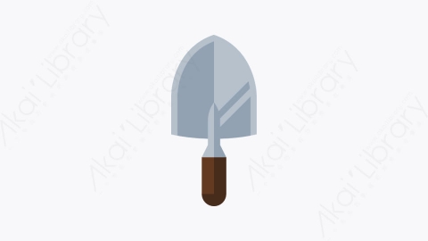 图片素材-007-铲子-1shovel个扁平卡通工具元素图标