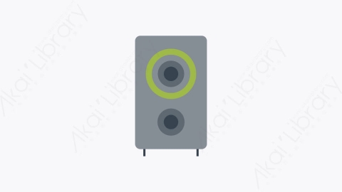 图片素材-007-扬声器speaker扁平卡通多媒体元素图标