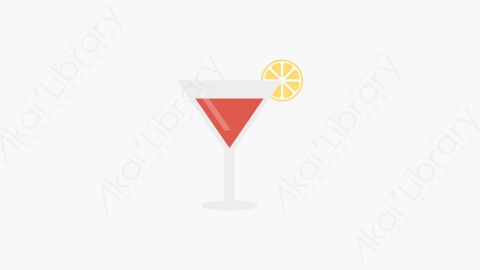 图片素材-0071-鸡尾酒cocktail卡通扁平体育运动活动元素图标