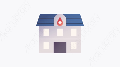 图片素材-008-血库blood_bank扁平卡通献血图标