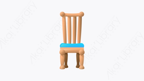 图片素材-008-椅子chair扁平卡通家具元素图标