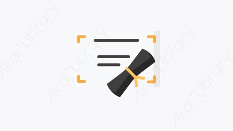 图片素材-008-文凭diploma扁平卡通大学学校教育元素图标