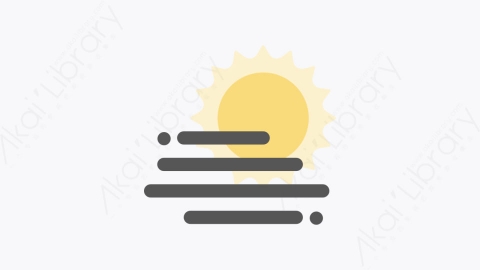 图片素材-008-雾天foggyday扁平卡通天气元素图标