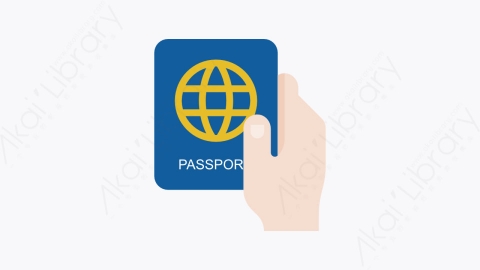 图片素材-008-护照-1passport扁平卡通杂项元素图标