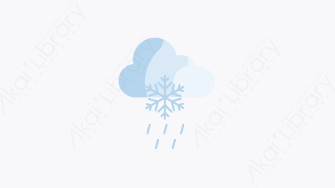 图片素材-008-下雪snow扁平卡通天气元素图标