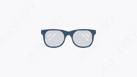 图片素材-0082-眼镜glasses卡通扁平学校与教育元素图标