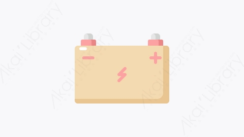 图片素材-009-电池battery扁平卡通生态图标