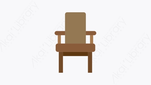 图片素材-009-椅子chair扁平卡通家具和家用元素图标