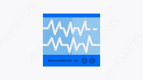 图片素材-009-心电图electrocardiogram扁平卡通卫生保健元素图标