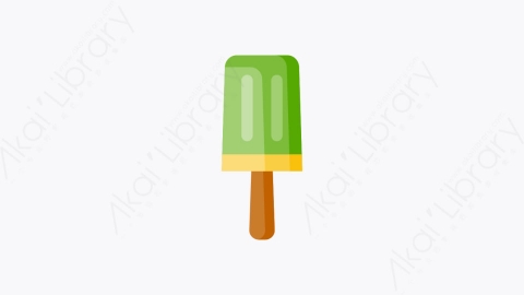 图片素材-009-冰淇淋棒ice_cream_stick扁平卡通食物和饮料的元素图标