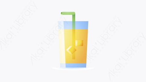 图片素材-009-橙汁orange_juice卡通饮料元素图标
