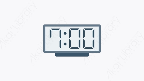 图片素材-0092-数字时钟digitalclock卡通扁平学校与教育元素图标