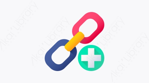 图片素材-010-添加链接add-link扁平卡通营销元素图标