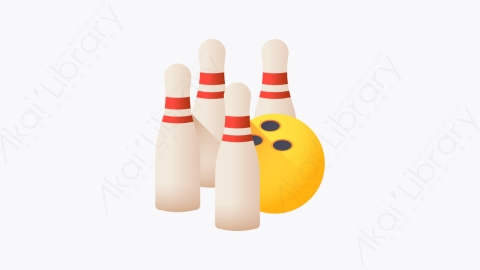 图片素材-010-保龄球bowling扁平卡通公平的元素图标