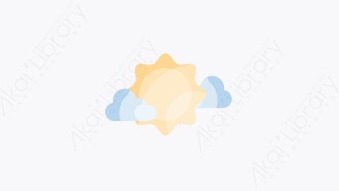 图片素材-010-云和太阳clouds_and_sun扁平卡通天气元素图标