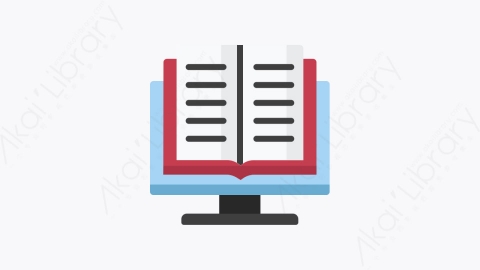 图片素材-010-电子书ebook扁平卡通大学学校教育元素图标