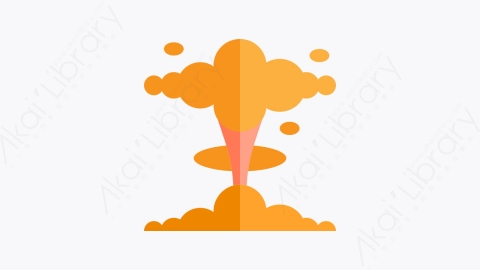 图片素材-010-爆炸explosion扁平卡通城市污染元素图标