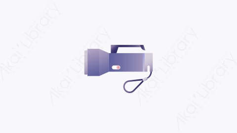 图片素材-010-手电筒flashlight扁平卡通潜水设备图标