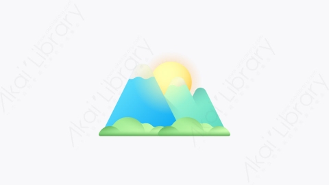 图片素材-010-景观landscape扁平卡通生态元素图标