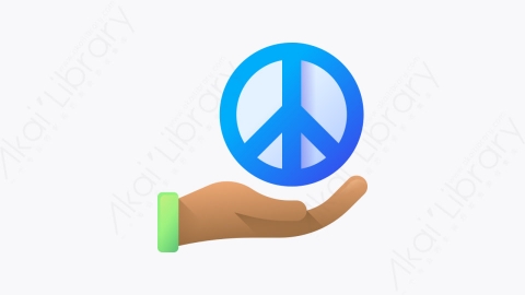 图片素材-010-和平符号peace_symbol扁平卡通和平日元素图标