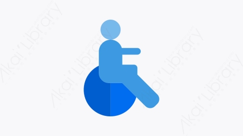 图片素材-011-残疾disability扁平卡通卫生保健元素图标