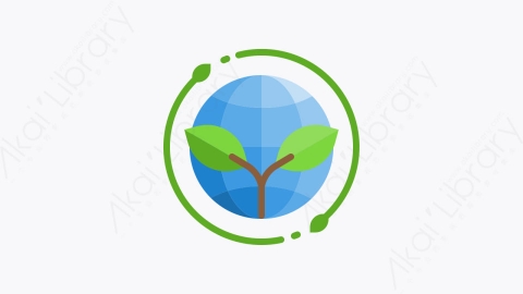 图片素材-011-生态环保eco扁平卡通智能技术元素图标