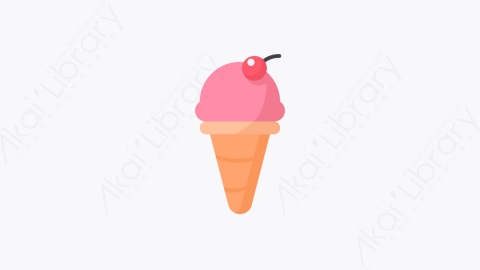 图片素材-011-冰淇淋icecream扁平卡通夏季元素图标
