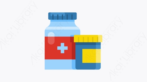 图片素材-011-药品medicine扁平卡通医院元素图标