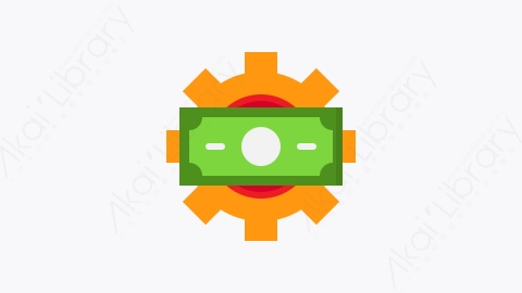 图片素材-011-货币money扁平卡通业务元素图标