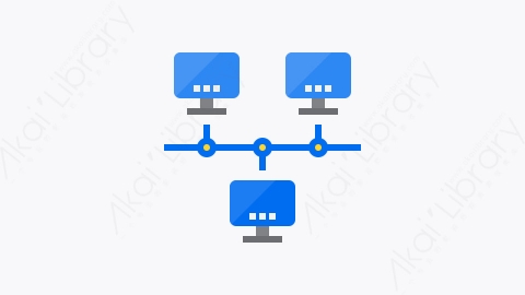 图片素材-011-网络-1network扁平卡通计算机和网络元素图标