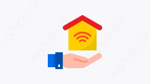 图片素材-011-智能家居smart_home扁平卡通物联网元素图标