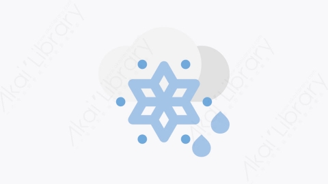 图片素材-011-下雪-3snowing扁平卡通天气元素图标