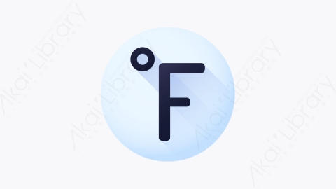 图片素材-012-华氏度fahrenheit扁平卡通天气元素图标