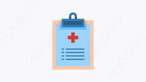 图片素材-012-健康报告health_report扁平卡通医院元素图标