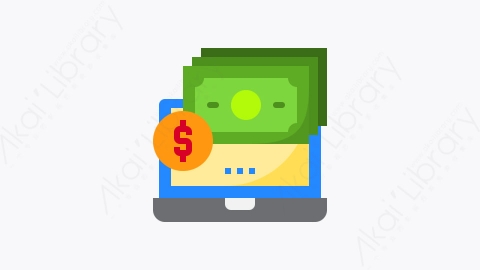 图片素材-012-网上银行online_banking扁平卡通金融付款元素图标