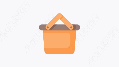 图片素材-012-购物篮shopping_basket扁平卡通网络星期一元素图标