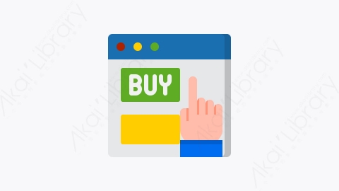 图片素材-012-网上购物shopping_online扁平卡通购物在线元素图标