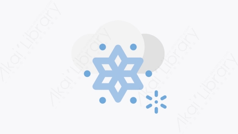 图片素材-012-降雪-2snowing扁平卡通天气元素图标