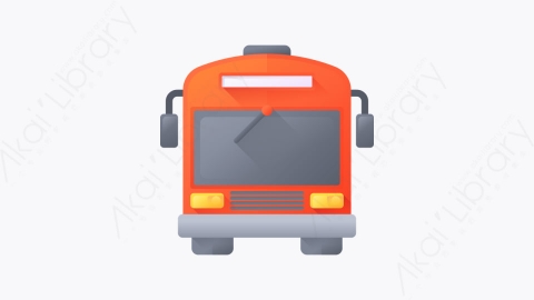 图片素材-013-巴士站bus_station扁平卡通位置元素图标