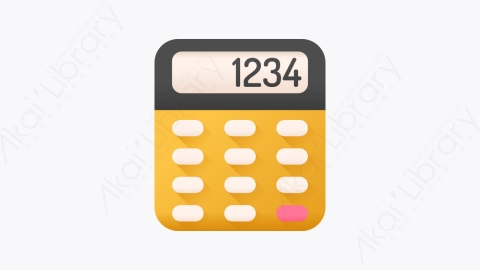 图片素材-013-计算器calculator扁平卡通文具元素图标