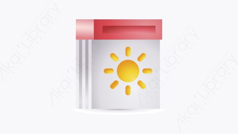 图片素材-013-日历calendar卡通夏季元素图标