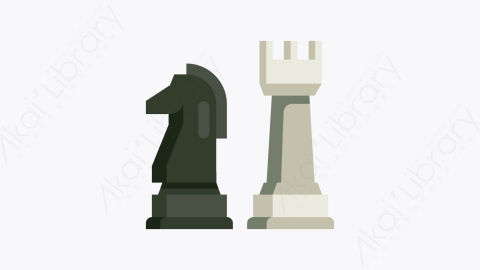 图片素材-013-国际象棋chess扁平卡通爱好和空闲时间元素图标