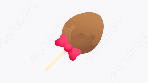 图片素材-013-巧克力蛋chocolate_egg扁平卡通复活节元素图标