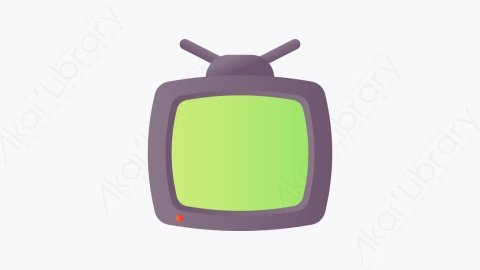 图片素材-013-电视television扁平卡通电影行业元素图标