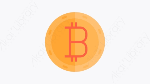图片素材-014-比特币-2bitcoin扁平卡通金融财经比特币元素图标