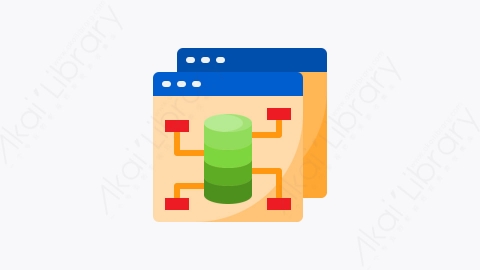 图片素材-014-数据库管理database_management扁平卡通大数据元素图标