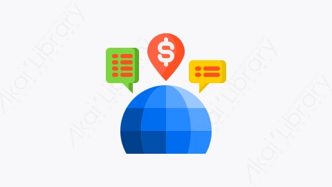 图片素材-014-全球global扁平卡通营销元素图标